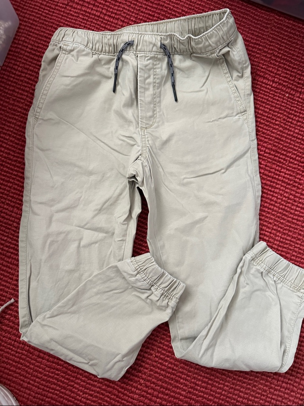 GAP Kids Beige Elastic Waist Pull-On Pants